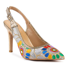 PANTOFI INDIAN ARGINTIU