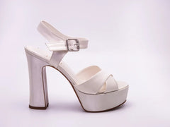 SANDALE PERA BEJ SATİN