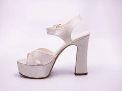 SANDALE PERA BEJ SATİN