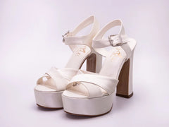 SANDALE PERA BEJ SATİN