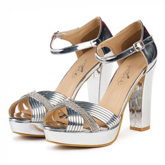 SANDALE PEGGY ARGINTIU