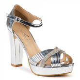 SANDALE PEGGY ARGINTIU