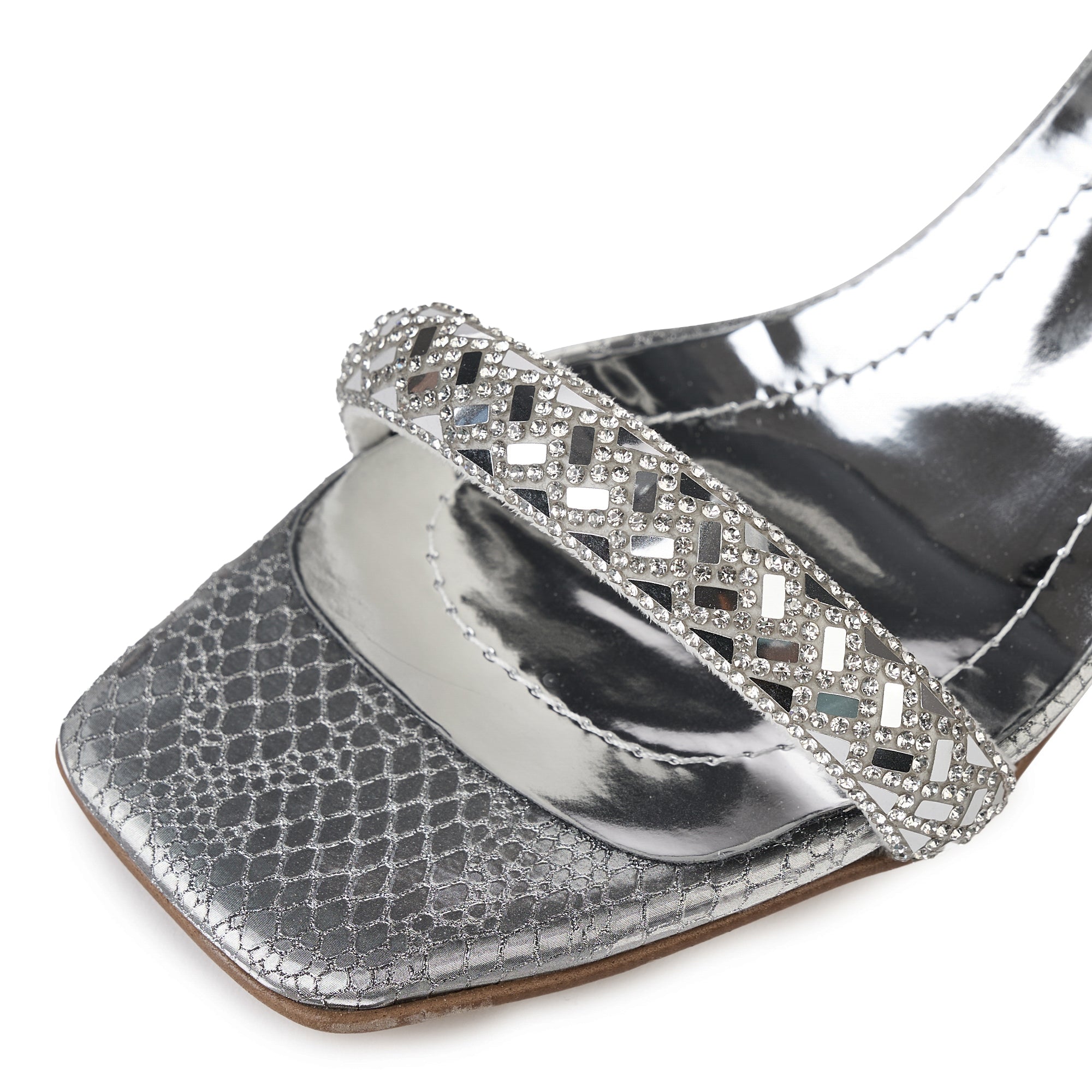 SANDALE LUXE ARGINTIU