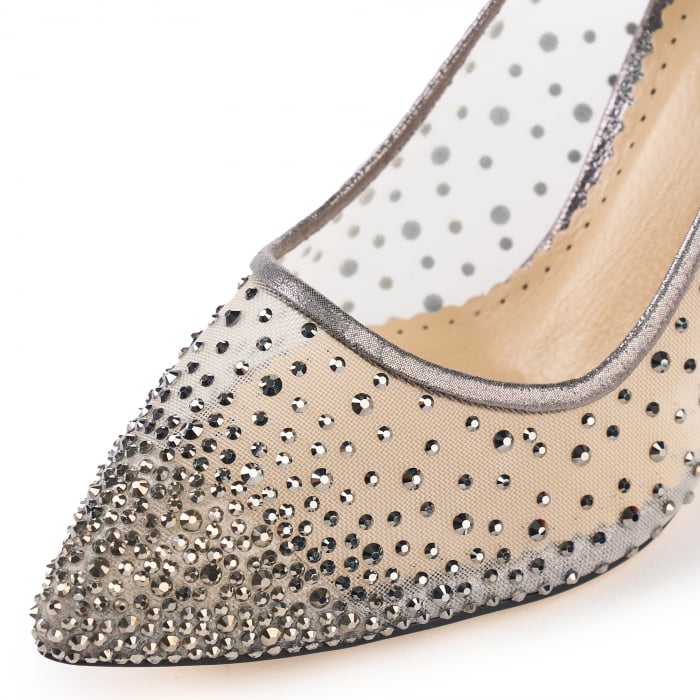 PANTOFI CINDIRELLA PLATIN
