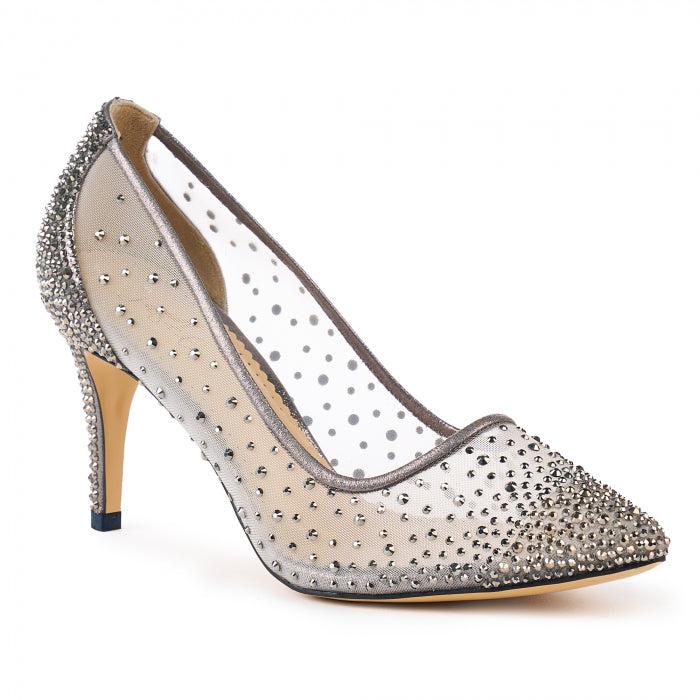 PANTOFI CINDIRELLA PLATIN