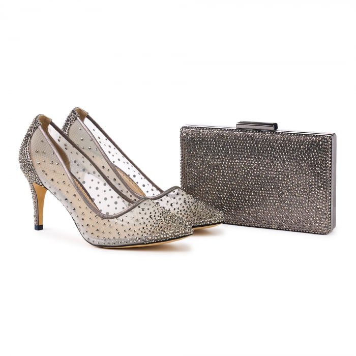 PANTOFI CINDIRELLA PLATIN