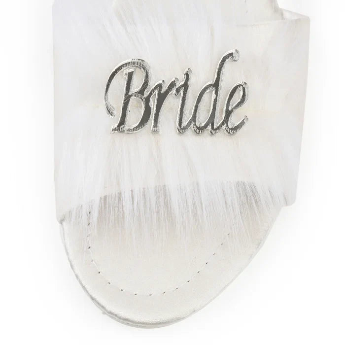 PAPUCI BRIDE PUF ARGINTIU